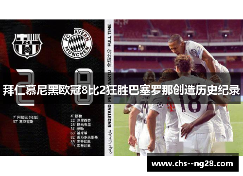 拜仁慕尼黑欧冠8比2狂胜巴塞罗那创造历史纪录 拜仁慕尼黑欧冠8比2狂胜巴塞罗那创造历史纪录